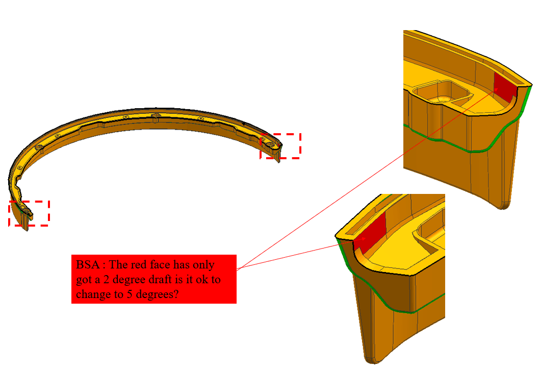 robot injection mould